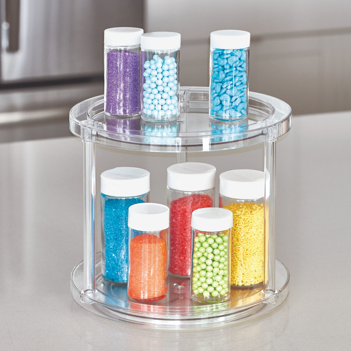 iDesign x The Home Edit – Lazy Susan tiered – 03979CEU – detail view 7