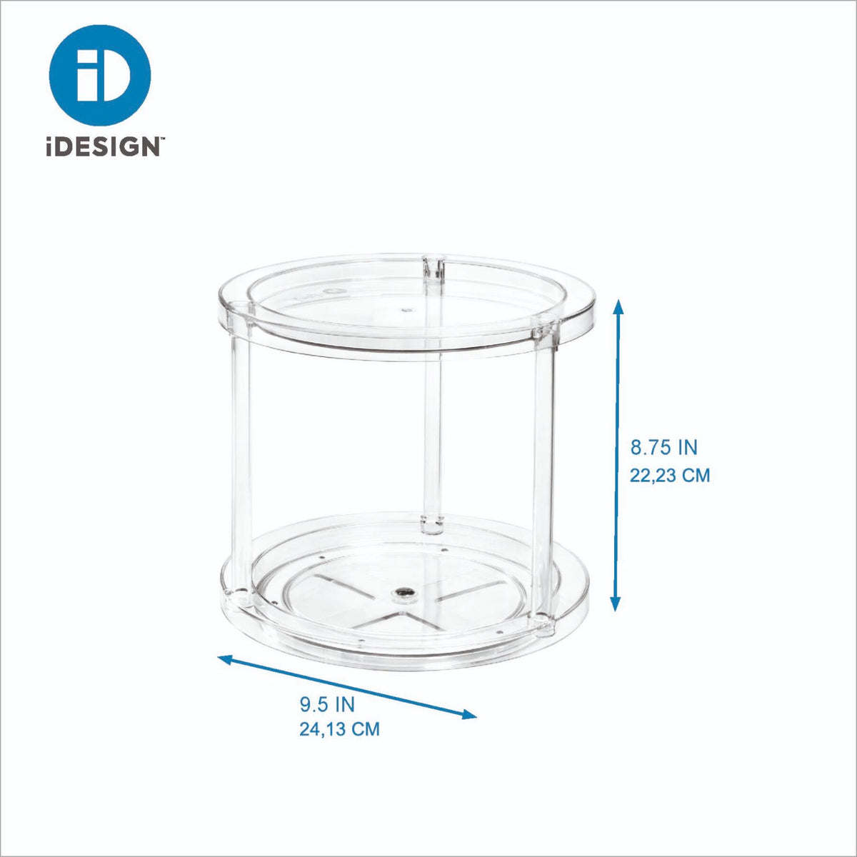 iDesign x The Home Edit – Lazy Susan tiered – 03979CEU – detail view 2