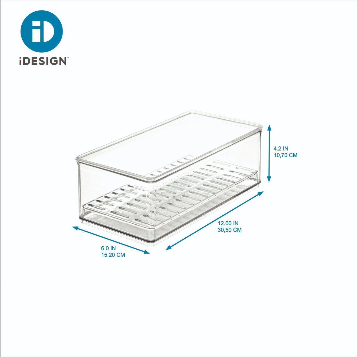 iDesign x The Home Edit – Storage box for fridge with lid – – detail view 2