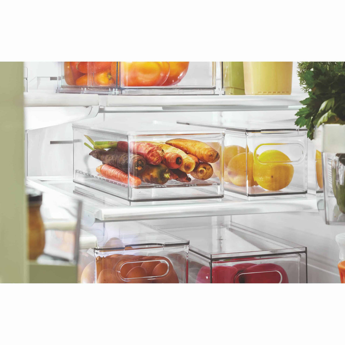 iDesign x The Home Edit – Storage box for fridge with lid – – detail view 9