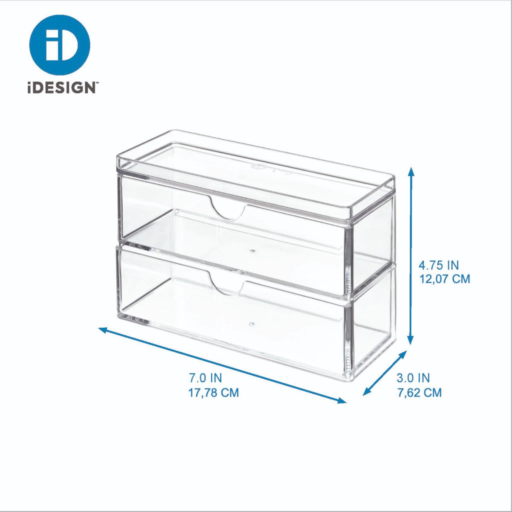 iDesign x The Home Edit – Mini organizer with 2 drawers – – detail view 2