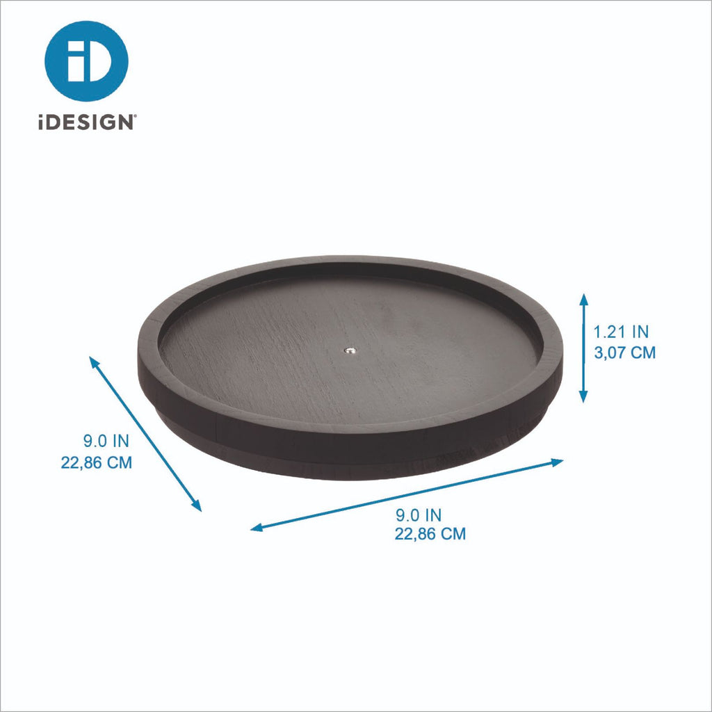 iDesign x The Home Edit – Wooden Lazy Susan – black – – detail view 2