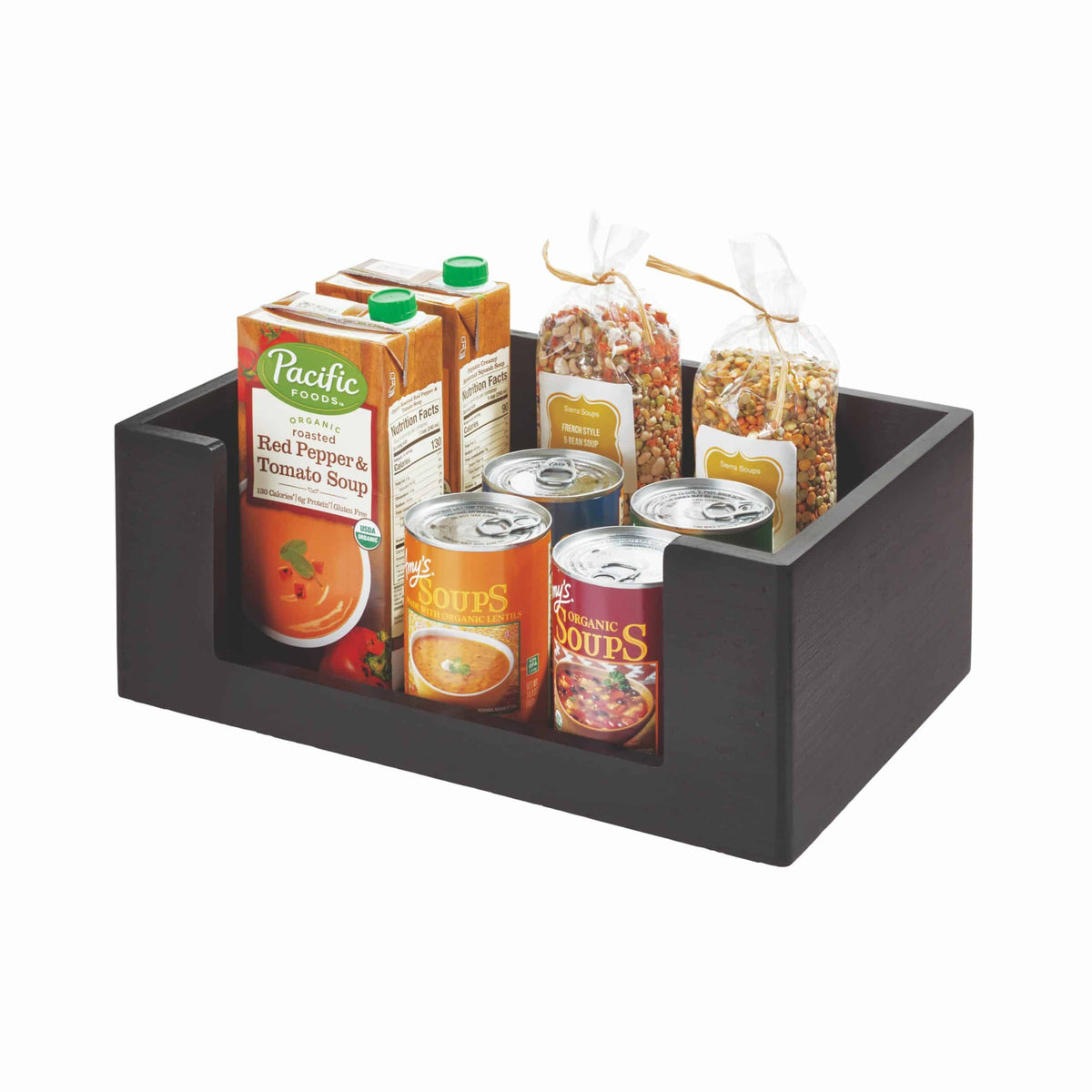 iDesign x The Home Edit – Large open box black – 05042CEU – detail view 3