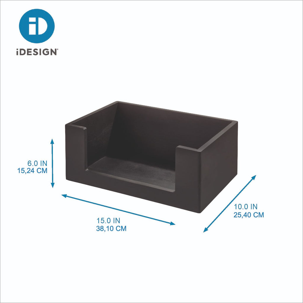 iDesign x The Home Edit – Large open box black – 05042CEU – detail view 2