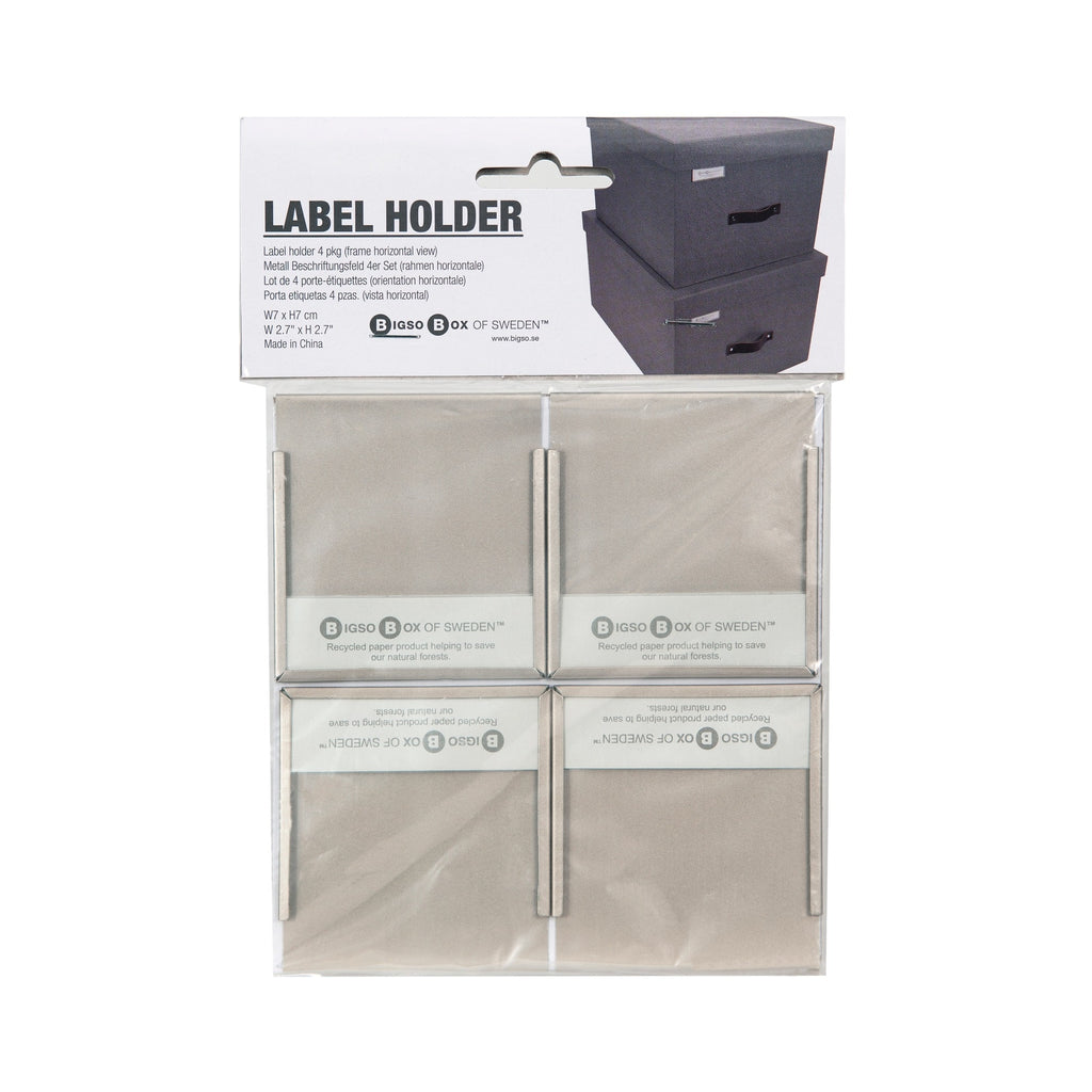 Bigso Box of Sweden – Holder for label – large (Set of 4) – detail view 2