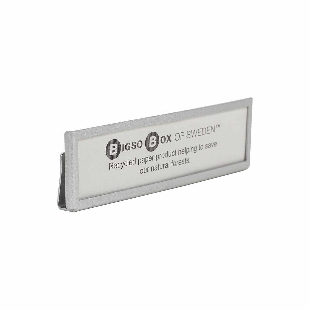 Bigso Box of Sweden – Holder for label – horizontal (Set