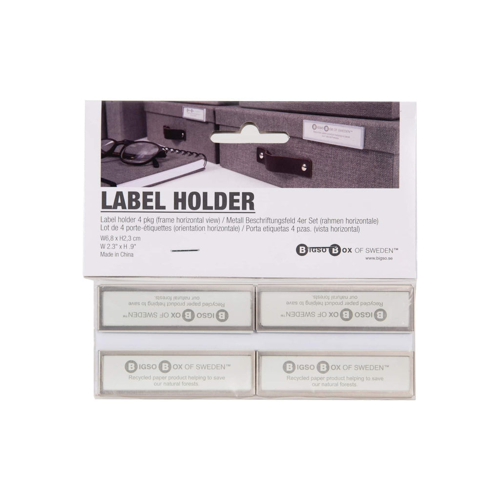 Bigso Box of Sweden – Holder for label – horizontal (Set – detail view 2