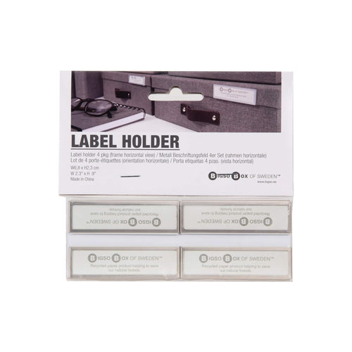 Bigso Box of Sweden – Holder for label – horizontal (Set – detail view 2
