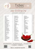 Tidies – 280 labels for spice jars – SK