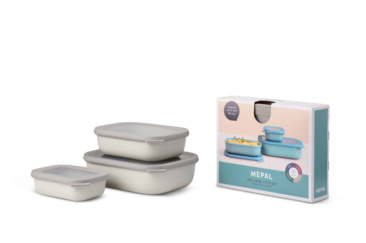 Mepal – Food Container Set CIRQULA – 0.5 L / 1.0 and 2.0 L
