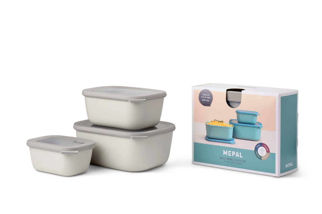 Mepal – Food Container Set CIRQULA – 0.75 L / 1.5 and 3.0 L