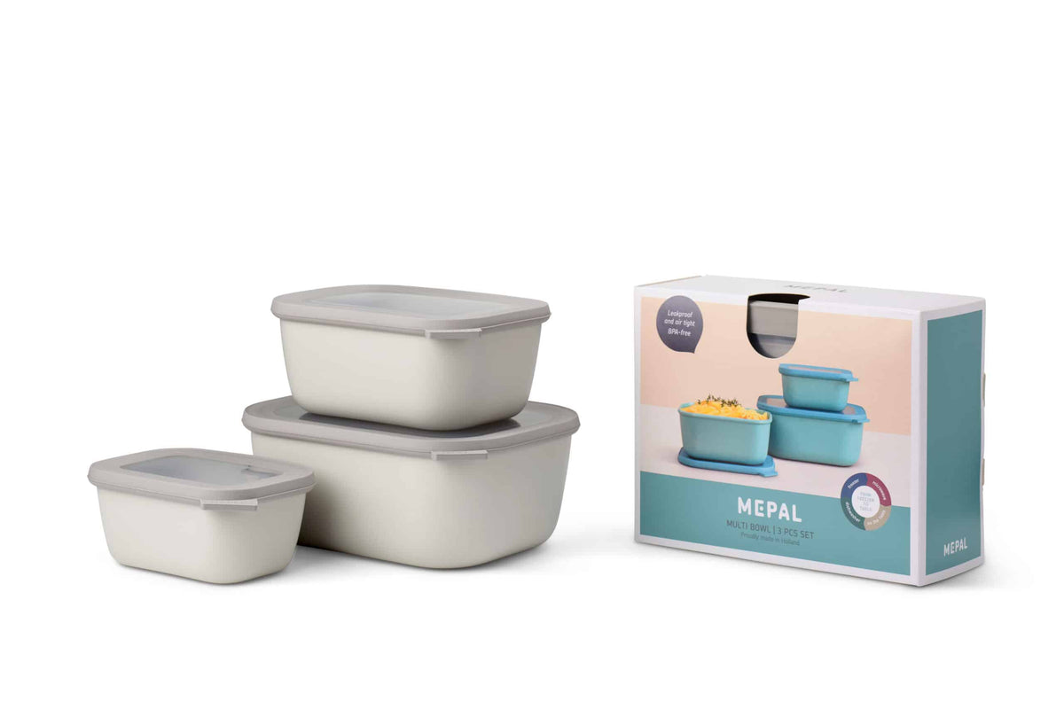 Mepal – Food Container Set CIRQULA – 0.75 L / 1.5 and 3.0 L
