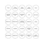 Tidies – 280 labels for spice jars – CZ – detail view 3