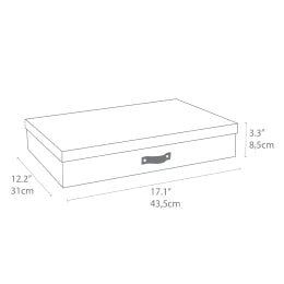 Bigso Box of Sweden – SVERKER – document box A3 – sienna – detail view 2