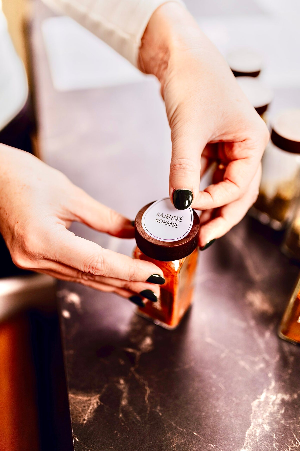 Tidies – 280 labels for spice jars – SK – detail view 7
