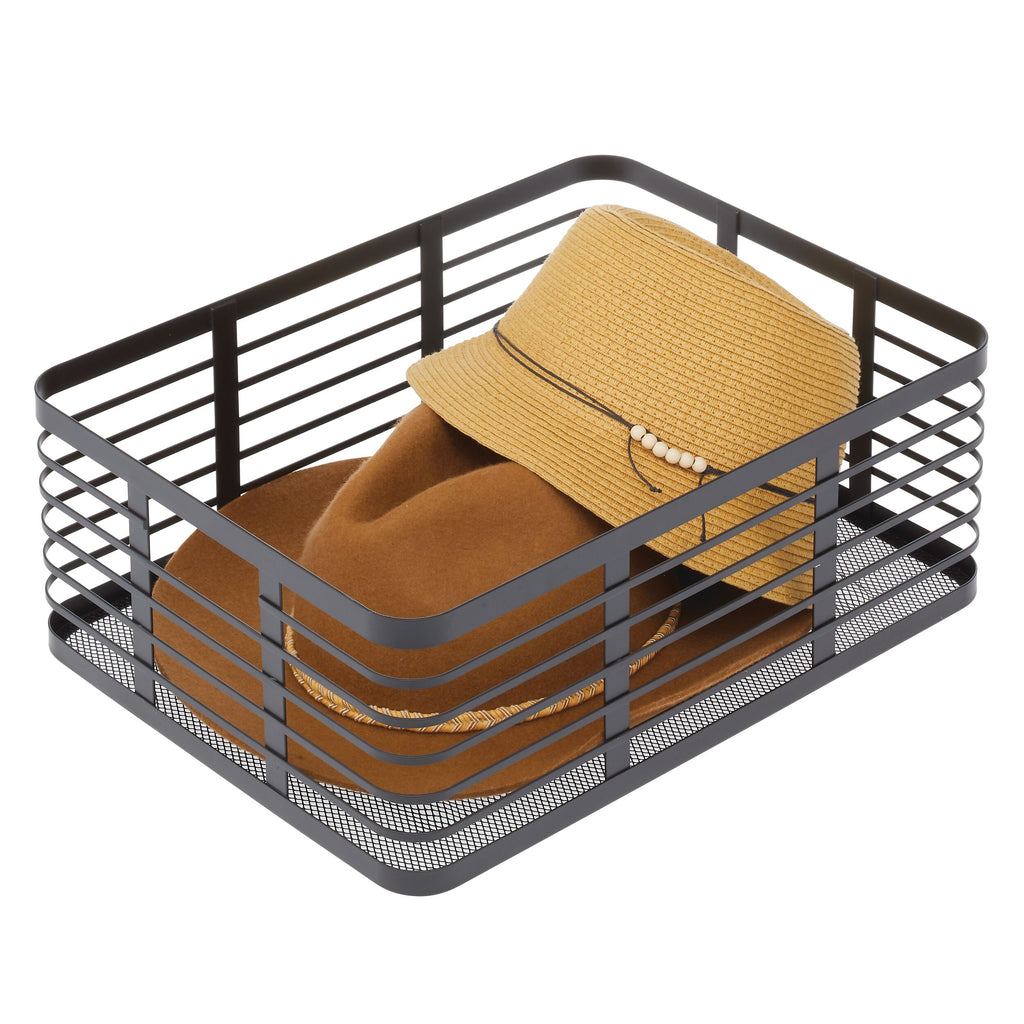 iDesign – Carson steel basket 40 x 30 x 15 – black – 25934 – detail view 6
