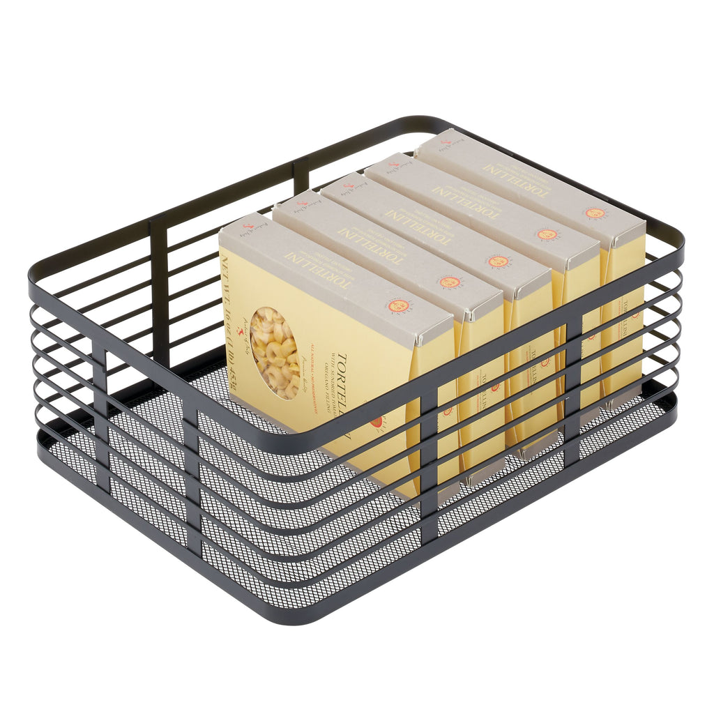 iDesign – Carson steel basket 40 x 30 x 15 – black – 25934 – detail view 7