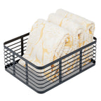 iDesign – Carson steel basket 40 x 30 x 15 – black – 25934 – detail view 10