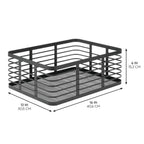 iDesign – Carson steel basket 40 x 30 x 15 – black – 25934 – detail view 2