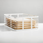 iDesign – Carson steel basket 40 x 30 x 15 – white – 25935 – detail view 12