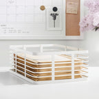 iDesign – Carson steel basket 40 x 30 x 15 – white – 25935 – detail view 13