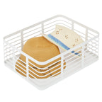 iDesign – Carson steel basket 40 x 30 x 15 – white – 25935 – detail view 4