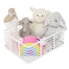 iDesign – Carson steel basket 40 x 30 x 15 – white – 25935 – detail view 7