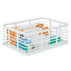 iDesign – Carson steel basket 40 x 30 x 15 – white – 25935 – detail view 9