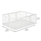 iDesign – Carson steel basket 40 x 30 x 15 – white – 25935 – detail view 2
