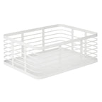 iDesign – Carson steel basket 40 x 30 x 15 – white – 25935