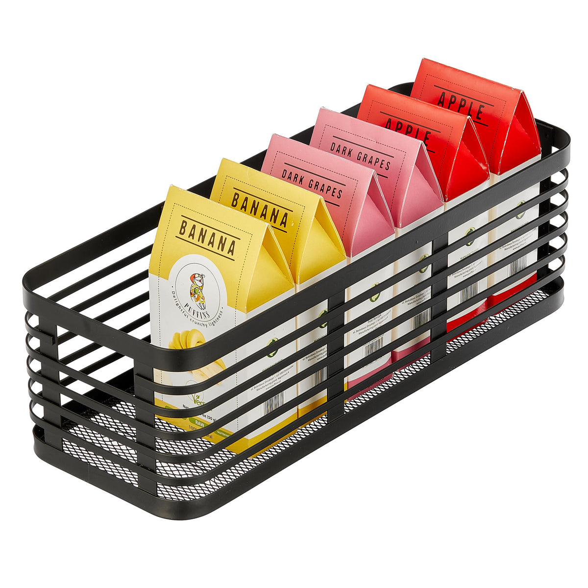 iDesign – Carson steel basket 40 x 15 x 13 – black – 25936 – detail view 3