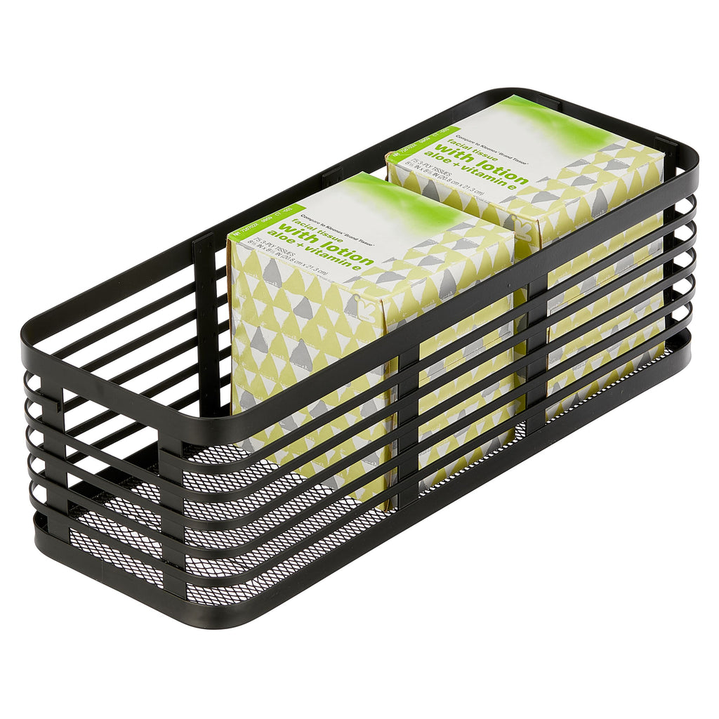 iDesign – Carson steel basket 40 x 15 x 13 – black – 25936 – detail view 7