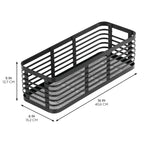 iDesign – Carson steel basket 40 x 15 x 13 – black – 25936 – detail view 2