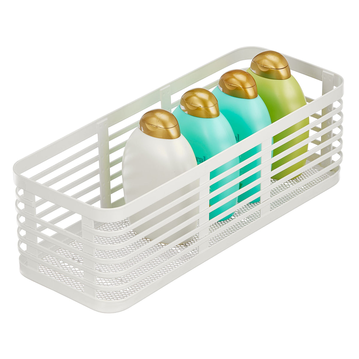iDesign – Carson steel basket 40 x 15 x 13 – white – 25937 – detail view 7