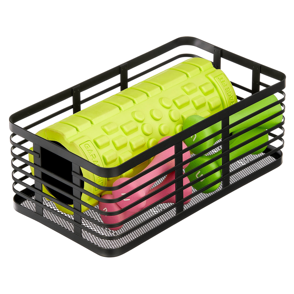 iDesign – Carson steel basket 40 x 23 x 15 – black – 25938 – detail view 3