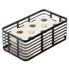iDesign – Carson steel basket 40 x 23 x 15 – black – 25938 – detail view 7