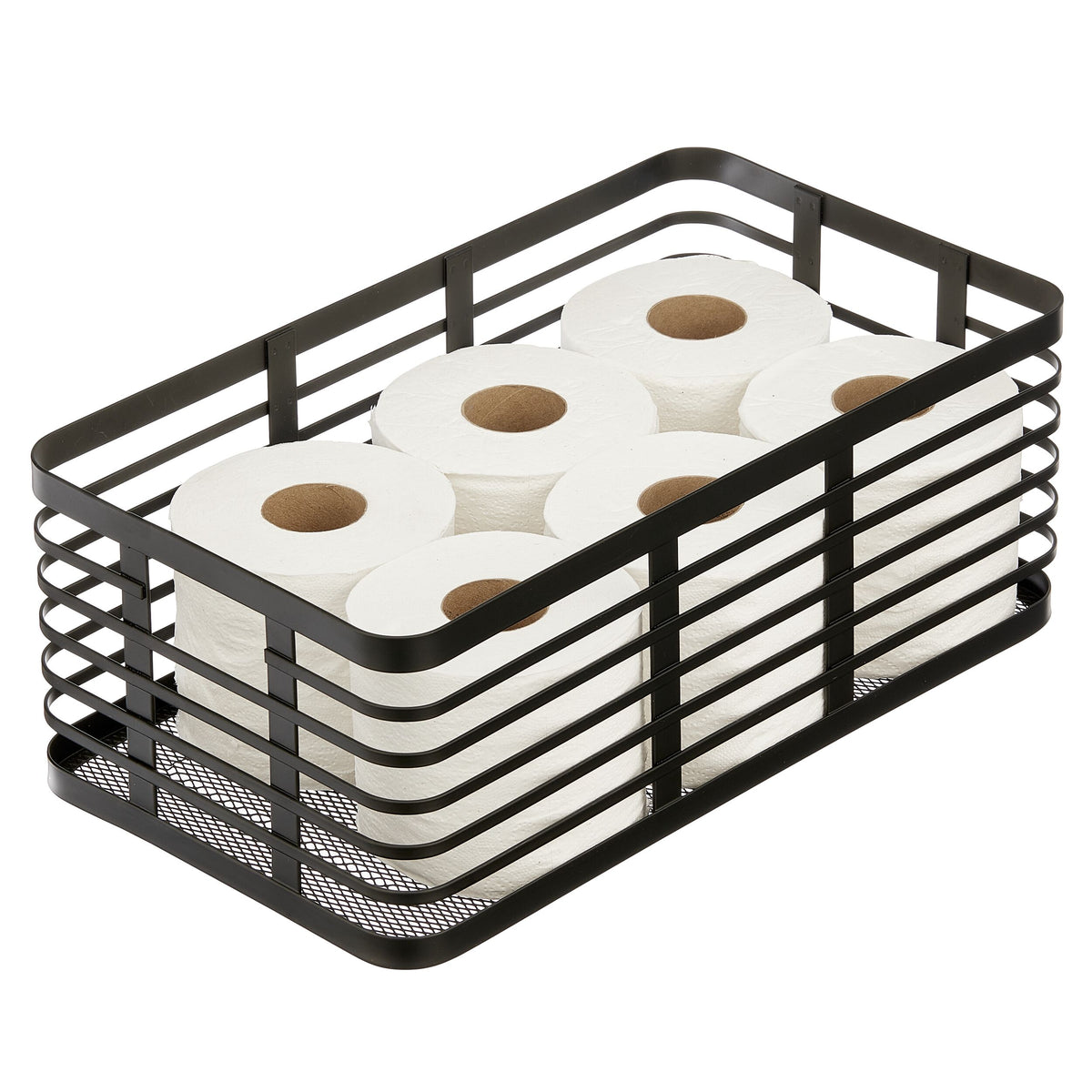 iDesign – Carson steel basket 40 x 23 x 15 – black – 25938 – detail view 7