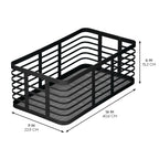 iDesign – Carson steel basket 40 x 23 x 15 – black – 25938 – detail view 2