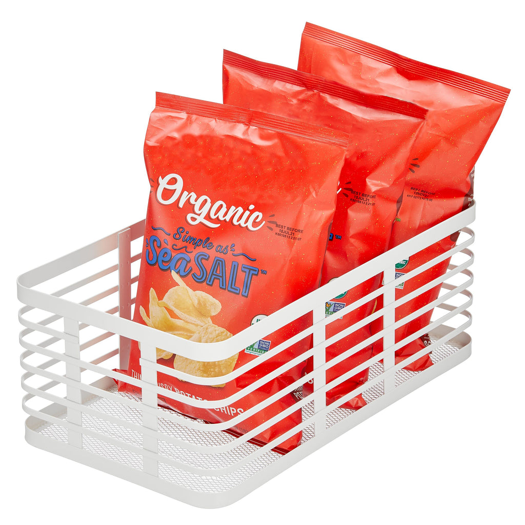iDesign – Carson steel basket 40 x 23 x 15 – white – 25939 – detail view 6