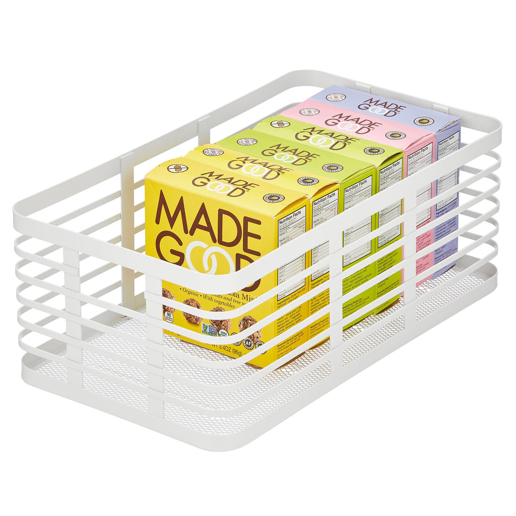iDesign – Carson steel basket 40 x 23 x 15 – white – 25939 – detail view 4