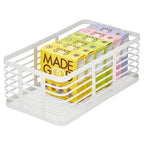 iDesign – Carson steel basket 40 x 23 x 15 – white – 25939 – detail view 4
