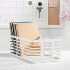 iDesign – Carson steel basket 40 x 23 x 15 – white – 25939 – detail view 8