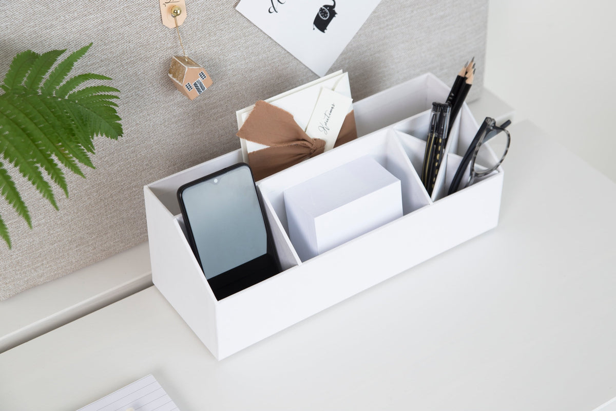 Bigso Box of Sweden – Elisa – desk organizer – white – detail view 5