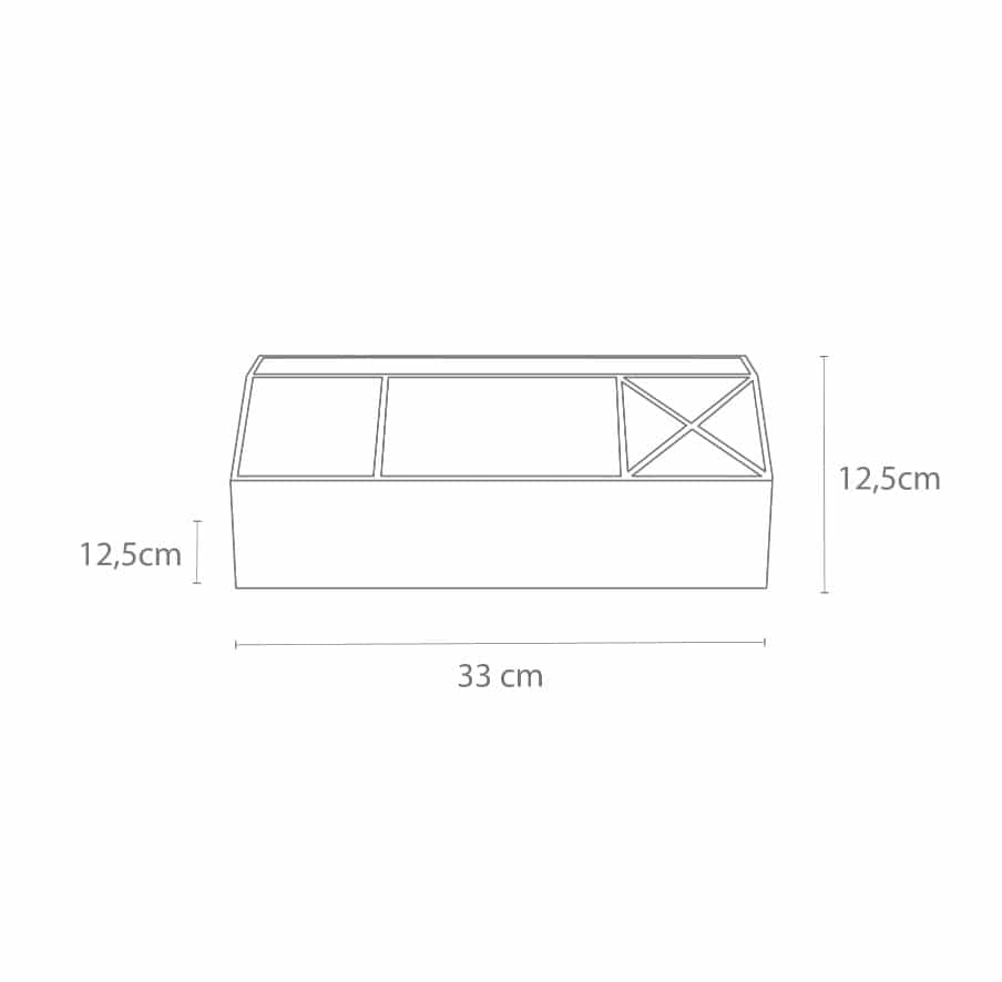 Bigso Box of Sweden – Elisa – desk organizer – dark grey – detail view 2
