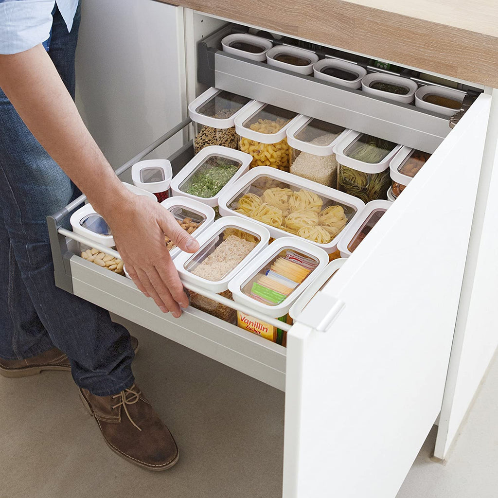 Emsa – Dry Food Container OPTIMA, rectangular, tall, 2.2 L – detail view 3