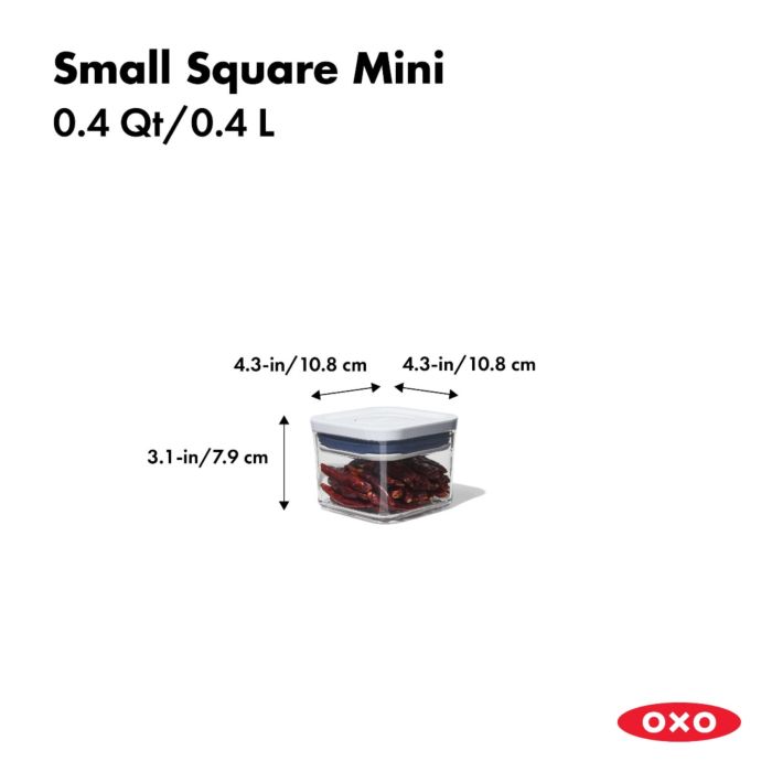 OXO – POP Good Grips Container 0.4 L – small square – detail view 2