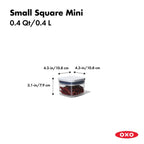 OXO – POP Good Grips Container 0.4 L – small square – detail view 2