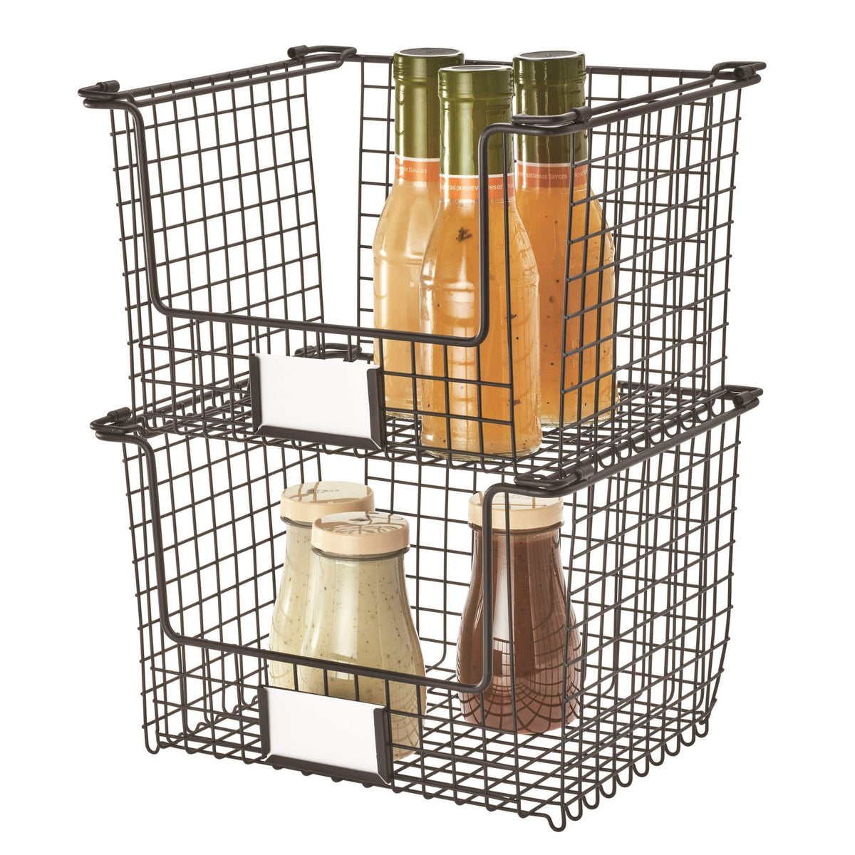 iDesign – Steel basket large black – Classico – 91007EU – detail view 2