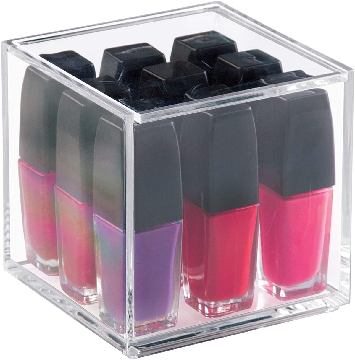 iDesign – Organizer box with Lid Clarity – 10.2x10.2x10.2 – – detail view 7