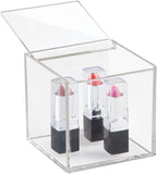 iDesign – Organizer box with Lid Clarity – 10.2x10.2x10.2 – – detail view 4